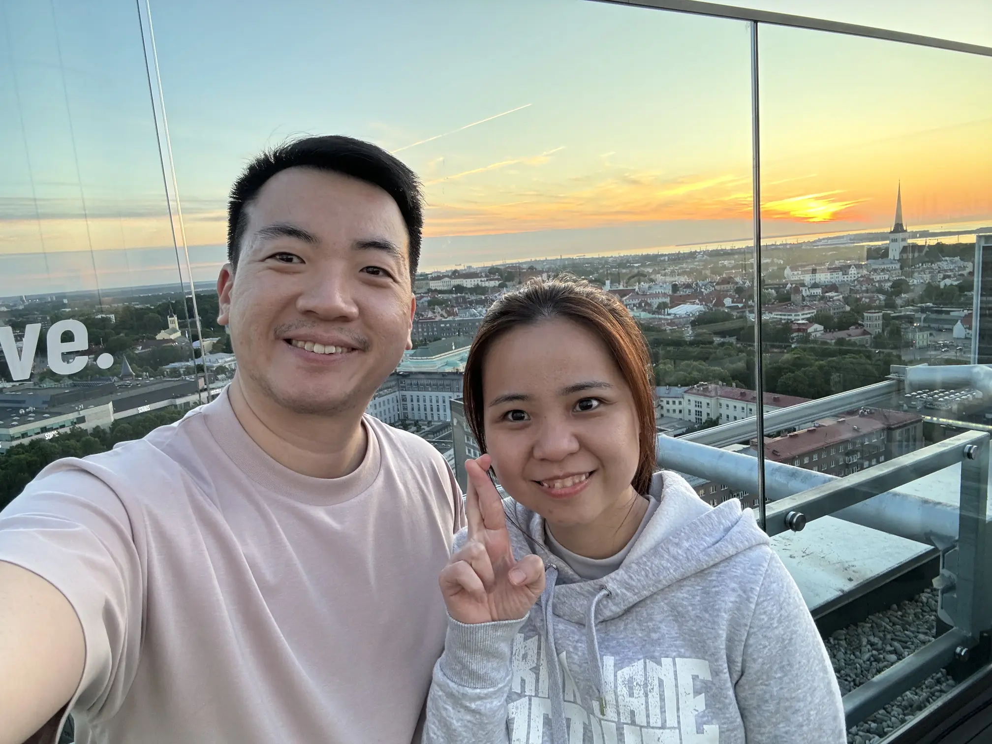 Tallinn Old Town 11pm Sunset